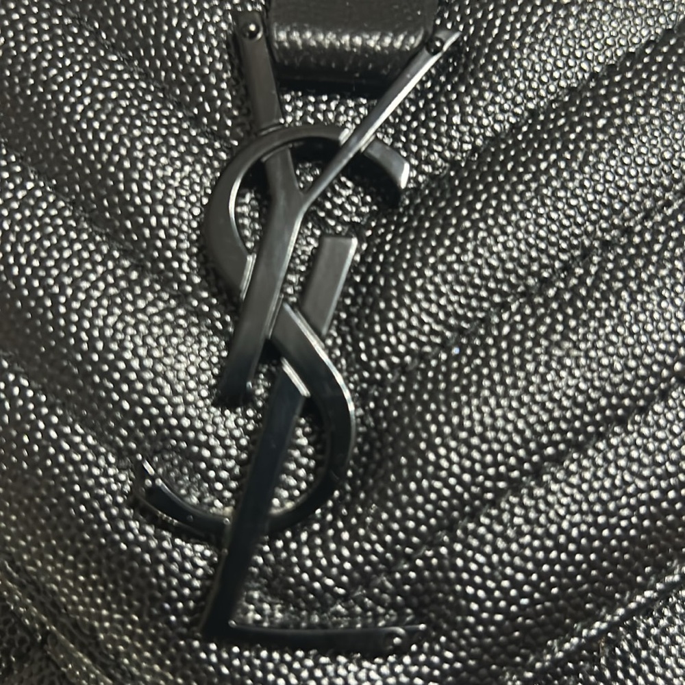 Saint Laurent Black Quilted Leather envelope Bag - Picture 6 of 8